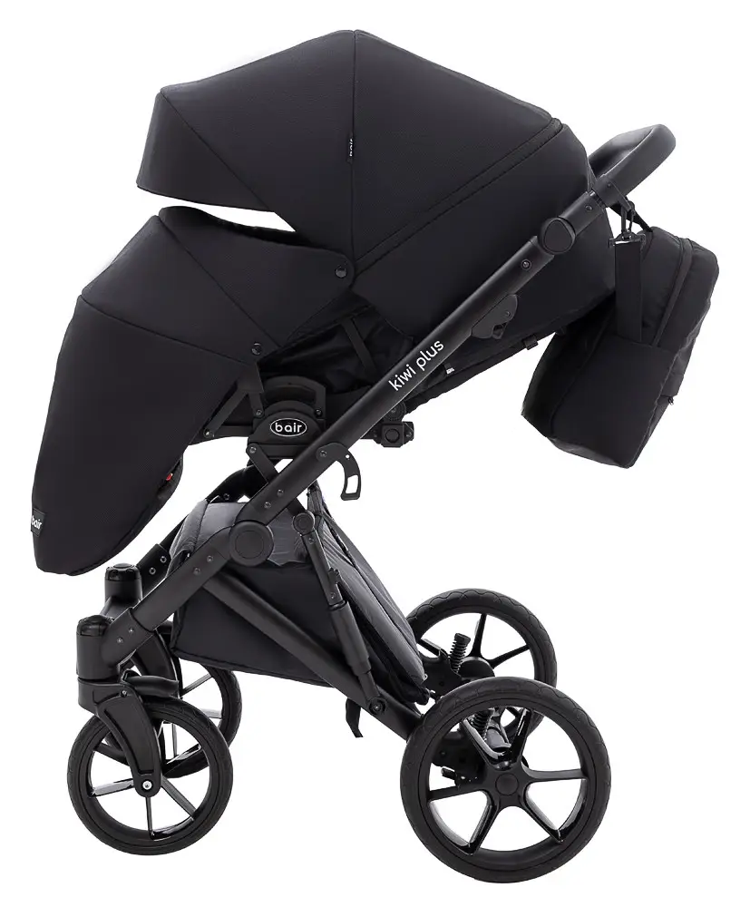 Коляска 2 в 1 Bair Kiwi Plus ECO Soft BKP-452 чорный